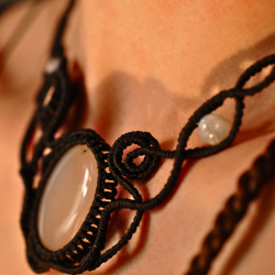 « Lune enlacée » - Collier