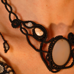 « Lune enlacée » - Collier