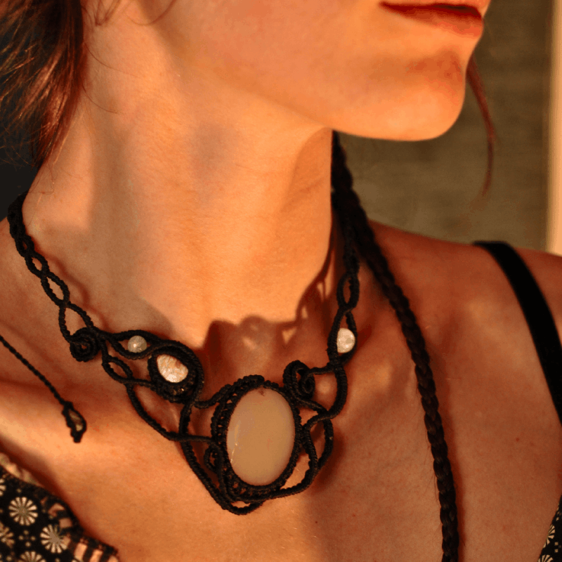 « Lune enlacée » - Collier