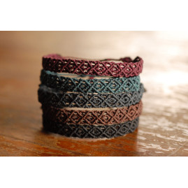 Méandre — Bracelet micromacramé fait main — CIANE Savoie